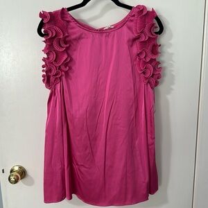 Pink Jodifl ruffle top